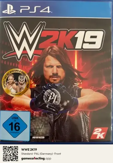 WWE 2K19 PlayStation 4, Germany box front