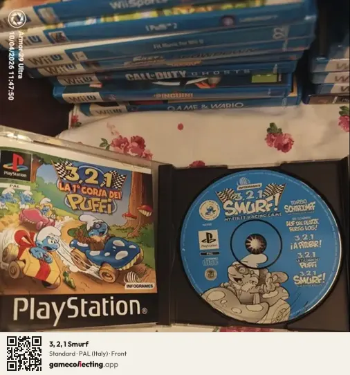 3, 2, 1 Smurf PlayStation, Italy box front