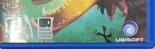 Rayman Legends, the ESRB box on its front