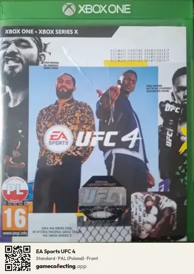 EA Sports UFC 4 Xbox One, Poland box front