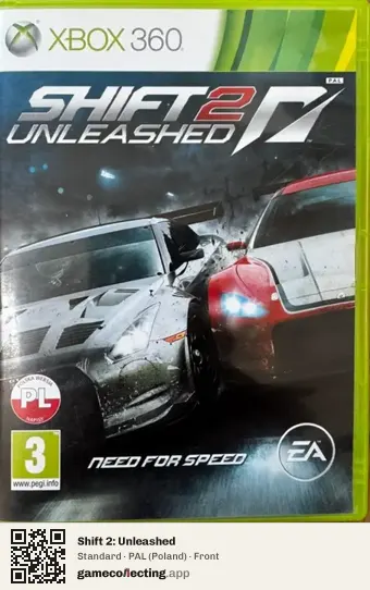 Shift 2: Unleashed Xbox 360, Poland box front