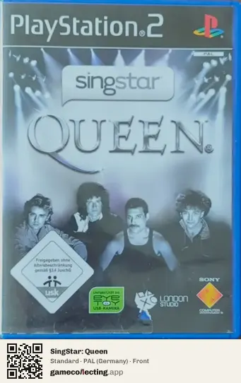 SingStar: Queen PlayStation 2, Germany box front