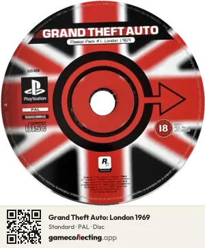 Grand Theft Auto: London 1969 PlayStation, PAL disc