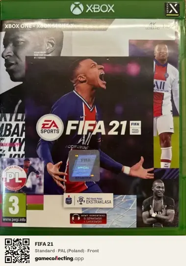 FIFA 21 Xbox One, Poland box front