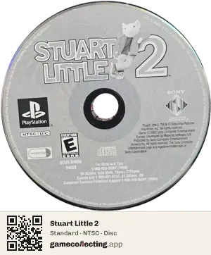 Stuart Little 2 PlayStation, NTSC disc