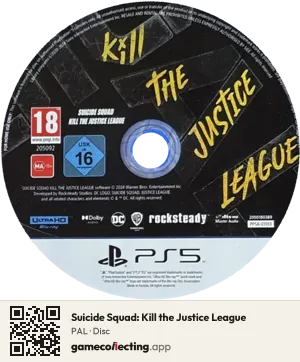 Suicide Squad: Kill the Justice League PlayStation 5, PAL disc