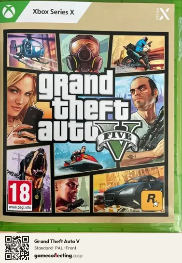 Grand Theft Auto V Xbox Series X, PAL box front