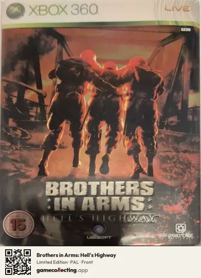 Brothers in Arms: Hell's Highway Xbox 360, PAL box front