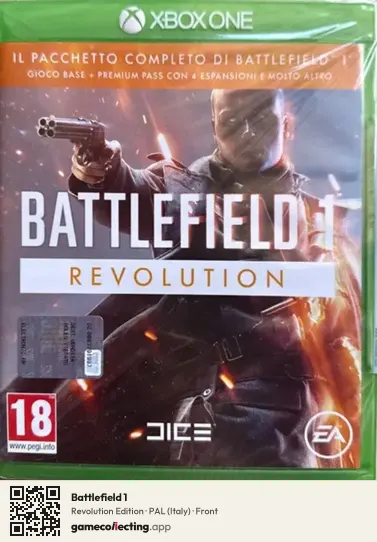 Battlefield 1 Xbox One, Italy box front