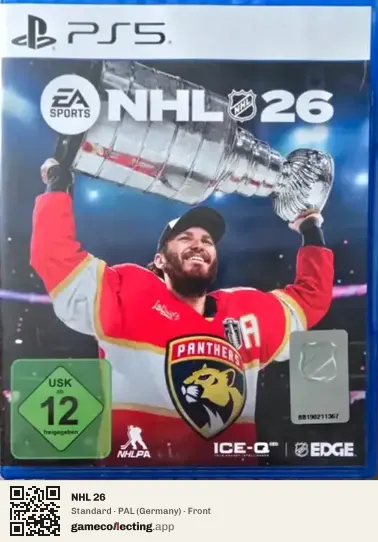 NHL 26 PlayStation 5, Germany box front