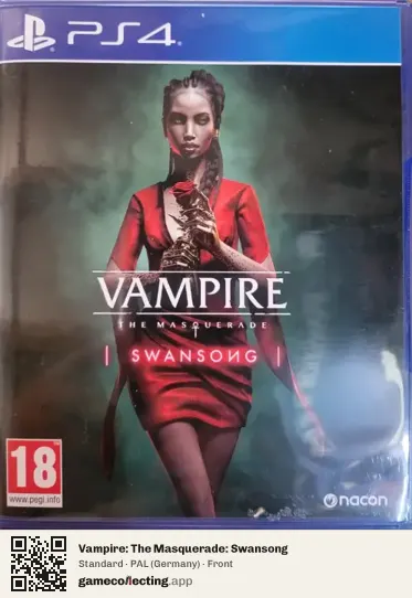 Vampire: The Masquerade: Swansong PlayStation 4, Germany box front
