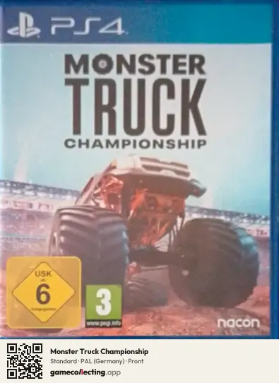 Monster Truck Championship PlayStation 4, Germany box front