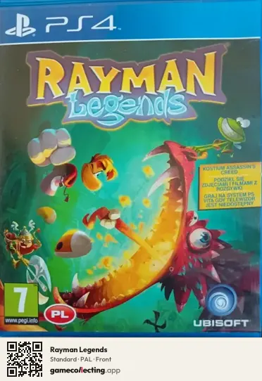 Rayman Legends PlayStation 4, PAL box front