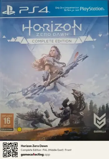 Horizon Zero Dawn PlayStation 4, Middle East box front