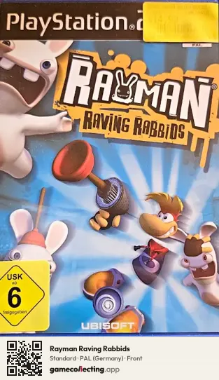 Rayman Raving Rabbids PlayStation 2, Germany box front