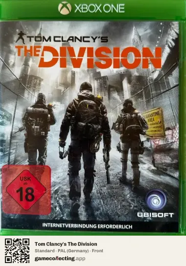 Tom Clancy's The Division Xbox One, Germany box front