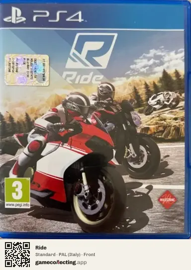 Ride PlayStation 4, Italy box front