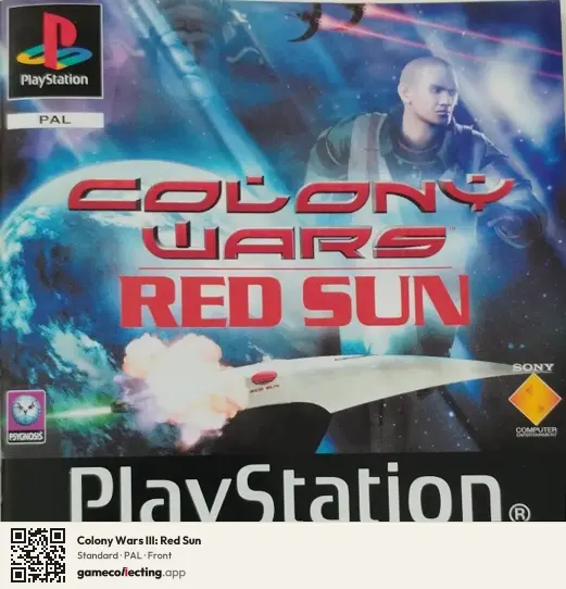 Colony Wars III: Red Sun PlayStation, PAL box front