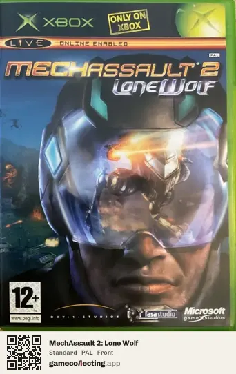 MechAssault 2: Lone Wolf Xbox, PAL box front