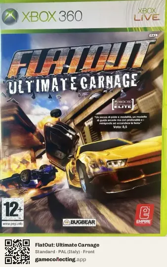 FlatOut: Ultimate Carnage Xbox 360, Italy box front
