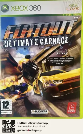 FlatOut: Ultimate Carnage Xbox 360, Italy box front