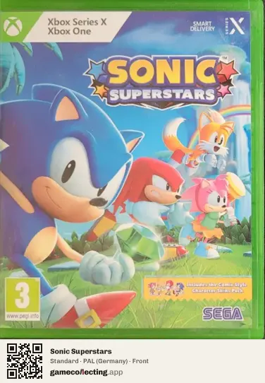 Sonic Superstars Xbox Series X, Germany box front