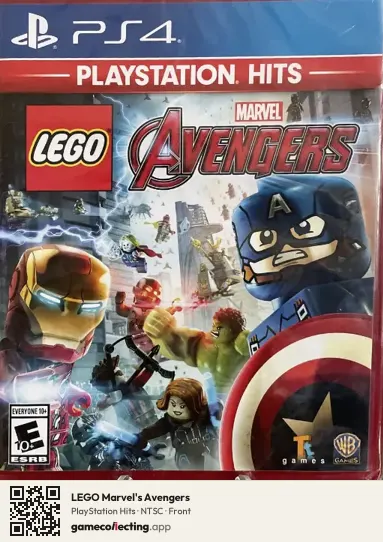LEGO Marvel's Avengers PlayStation 4, NTSC box front