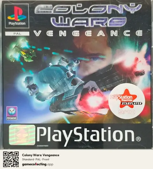 Colony Wars: Vengeance PlayStation, PAL box front