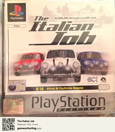 The Italian Job PlayStation, PAL box front