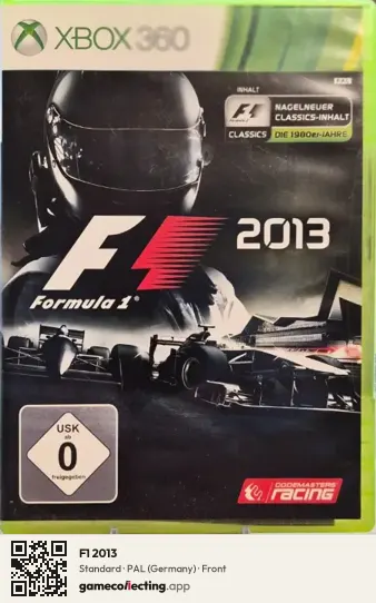 F1 2013 Xbox 360, Germany box front