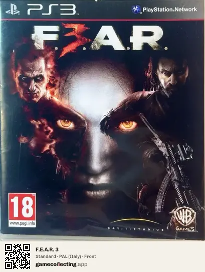 F.E.A.R. 3 PlayStation 3, Italy box front