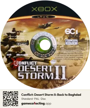 Conflict: Desert Storm II: Back to Baghdad Xbox, PAL disc