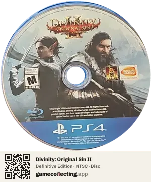 Divinity: Original Sin II PlayStation 4, NTSC disc
