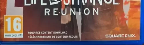 Life is Strange: Reunion, the PEGI square on its front