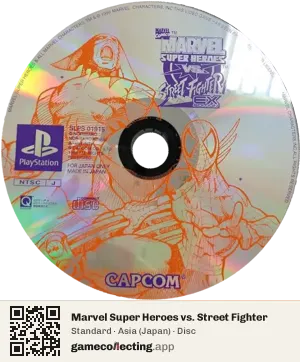 Marvel Super Heroes vs. Street Fighter PlayStation, Asia disc