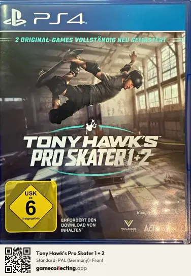 Tony Hawk's Pro Skater 1 + 2 PlayStation 4, Germany box front