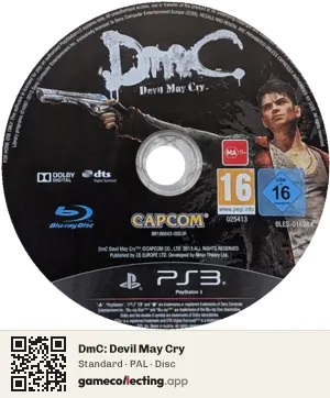 DmC: Devil May Cry PlayStation 3, PAL disc