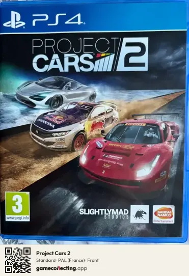 Project Cars 2 PlayStation 4, France box front