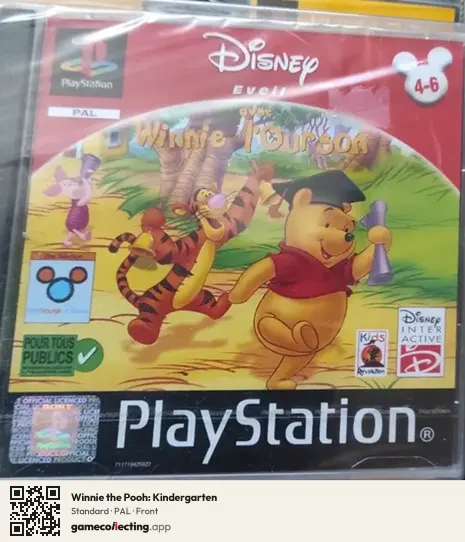 Winnie the Pooh: Kindergarten PlayStation, PAL box front