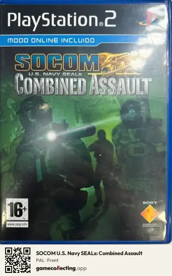 SOCOM U.S. Navy SEALs: Combined Assault PlayStation 2, PAL box front
