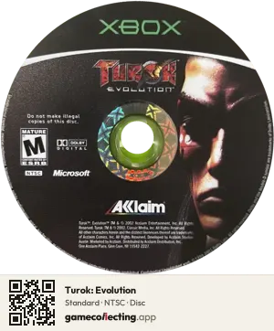 Turok: Evolution Xbox, NTSC disc