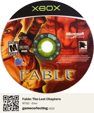 Fable: The Lost Chapters Xbox, NTSC disc