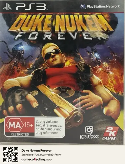 Duke Nukem Forever PlayStation 3, Australia box front