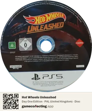 Hot Wheels Unleashed PlayStation 5, PAL disc