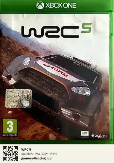 WRC 5 Xbox One, Italy box front