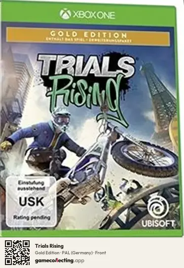 Trials Rising Xbox One, Germany box front