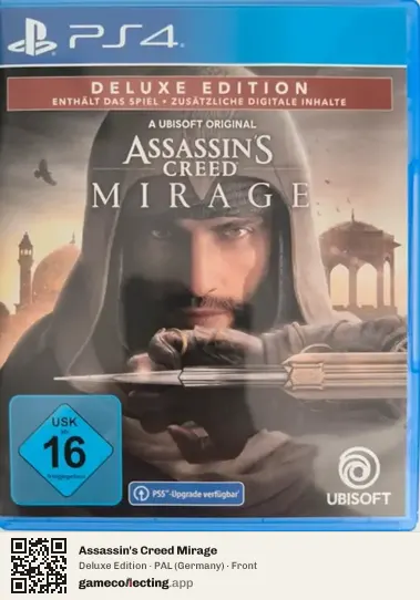 Assassin's Creed Mirage PlayStation 4, Germany box front