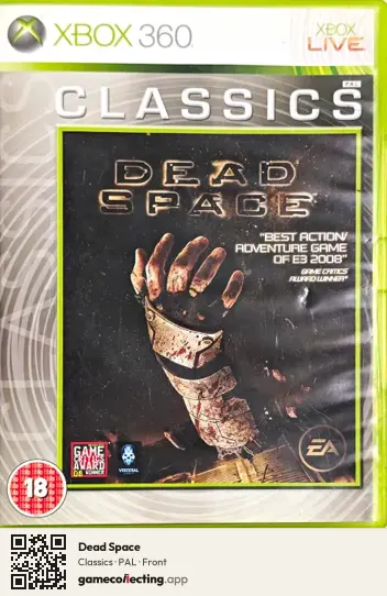 Dead Space Xbox 360, PAL box front
