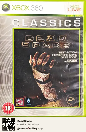 Dead Space Xbox 360, PAL box front