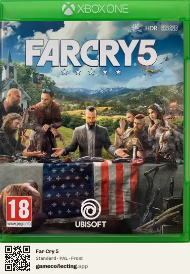 Far Cry 5 Xbox One, PAL box front